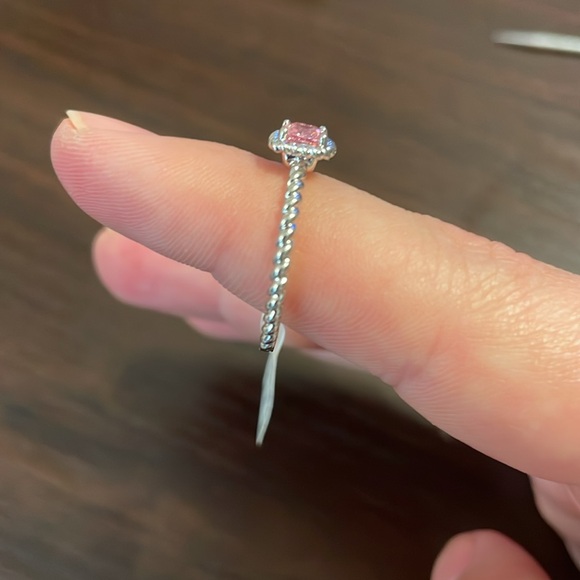 NWT Park Lane Ring - Cubic Zirconia Pink Crystal size 9 - Picture 7 of 8